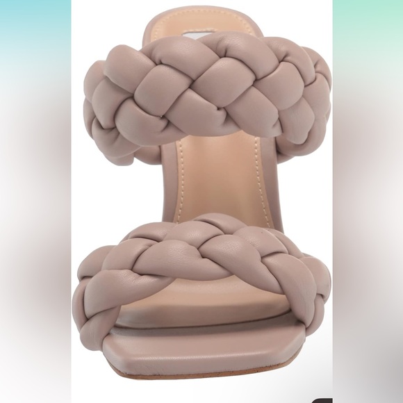 Steve Madden Kenley Taupe braided stiletto
sandal heel - Picture 6 of 7
